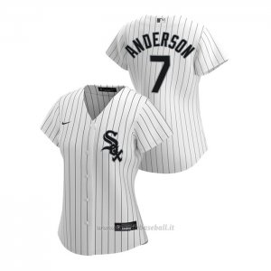 Maglia Baseball Donna Chicago White Sox Tim Anderson 2020 Replica Primera Bianco