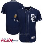Maglia Baseball Uomo San Diego Padres San Diego Blu 2017 Allenamento Primaverile Flex Base
