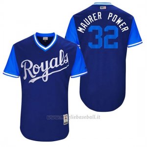 Maglia Baseball Uomo Kansas City Royals 2017 Little League World Series Brandon Maurer Royal