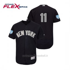 Maglia Baseball Uomo New York Yankees Brett Gardner Flex Base Entrenamiento De Primavera Alternato 2019 Blu