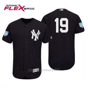 Maglia Baseball Uomo New York Yankees Masahiro Tanaka Flex Base Entrenamiento De Primavera 2019 Blu
