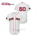 Maglia Baseball Uomo Boston Red Sox Mookie Betts 2019 Gold Program Flex Base Bianco