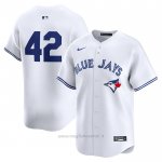 Maglia Baseball Uomo Toronto Blue Jays 2024 Jackie Robinson Day Home Limited Bianco