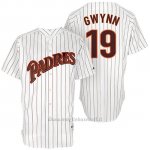 Maglia Baseball Uomo San Diego Padres San Diego 19 Tony Gwynn Bianco Turn Back The Clock Giocatore