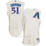Maglia Baseball Uomo Arizona Diamondbacks 51 Randy Johnson Bianco Turn Back The Clock