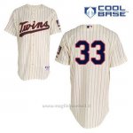 Maglia Baseball Uomo Minnesota Twins Justin Morneau 33 Crema Alterner Cool Base