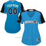 Maglia Baseball Donna American League 2017 MLB All-Star Game Personalizzate Blu