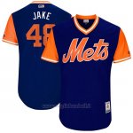 Maglia Baseball Uomo New York Mets 2017 Little League World Series Jacob Degrom Royal