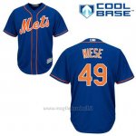 Maglia Baseball Uomo New York Mets Jon Niese 49 Blu Alterner 1ªCool Base