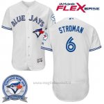Maglia Baseball Uomo Toronto Blue Jays Marcus Stroman 6 Bianco Flex Base 40 Anniversario