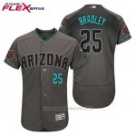 Maglia Baseball Uomo Arizona Diamondbacks 25 Archie Bradley Grigio Aqua Alterner 20 Anniversario Flex Base