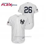 Maglia Baseball Uomo New Y Ork Yankees 26 Dj Lemahieu 2019 Postseason Flex Base Bianco