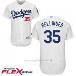 Maglia Baseball Uomo Los Angeles Dodgers Cody Bellinger Bianco 1ªFlex Base