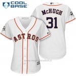 Maglia Baseball Donna Houston Astros 2017 World Series Collin Mchugh Bianco Cool Base