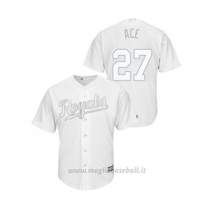 Maglia Baseball Uomo Kansas City Royals Adalberto Mondesi 2019 Players Weekend Ace Replica Bianco