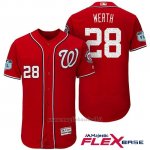 Maglia Baseball Uomo Washington Nationals Jayson Werth Scarlet 2017 Allenamento Primaverile Flex Base Giocatore