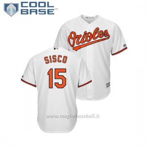 Maglia Baseball Uomo Baltimore Orioles Chance Sisco Cool Base Majestic 1ªBianco
