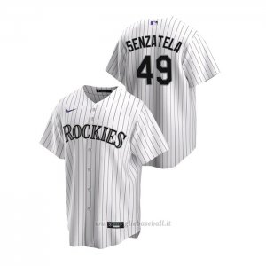 Maglia Baseball Uomo Colorado Rockies Antonio Senzatela Replica Primera Bianco