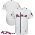 Maglia Baseball Uomo Seattle Mariners 2017 Estrellas y Rayas Bianco Flex Base