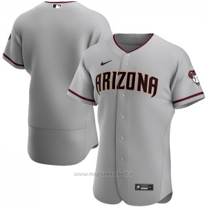 Maglia Baseball Uomo Arizona Diamondbacks Road Autentico Grigio