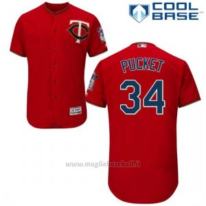 Maglia Baseball Uomo Minnesota Twins Kirby Pucket Scarlet Cool Base
