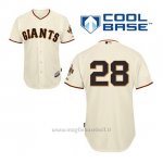 Maglia Baseball Uomo San Francisco Giants Buster Posey 28 Crema 1ªCool Base