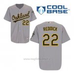 Maglia Baseball Uomo Oakland Athletics Josh Rossodick 22 Grigio Cool Base