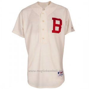 Maglia Baseball Uomo Atlanta Braves Turn Back The Clock Crema
