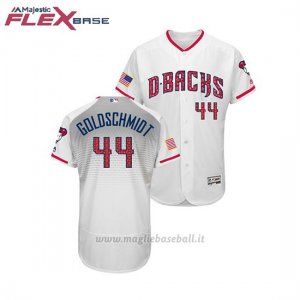 Maglia Baseball Uomo Arizona Diamondbacks Paul Orschmidt 2018 Stars & Stripes Flex Base Bianco