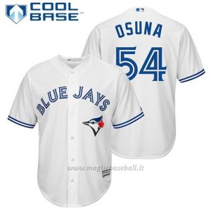 Maglia Baseball Uomo Toronto Blue Jays 54 Roberto Osuna Biancoofficial Giocatore Cool Base