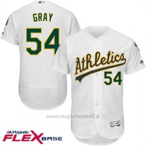 Maglia Baseball Uomo Oakland Athletics Sonny Grigio Bianco Flex Base