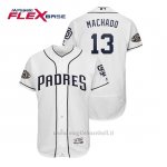 Maglia Baseball Uomo San Diego Padres Manny Machado Flex Base 50th Aniversario 1ªBianco