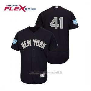 Maglia Baseball Uomo New York Yankees Miguel Andujar Flex Base Entrenamiento De Primavera Alternato 2019 Blu