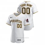 Maglia Baseball Uomo Pittsburgh Pirates Personalizzate Autentico Bianco