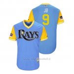 Maglia Baseball Uomo Rays Jake Bauers 2018 Llws Players Weekend Jb Light TOrnto Blue Jays