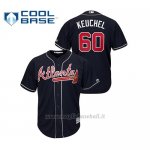 Maglia Baseball Hombre Atlanta Braves 60 Dallas Keuchel Cool Base Alternato Blu