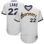 Maglia Baseball Uomo Seattle Mariners Bianco 1977 Turn Back The Clock