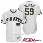 Maglia Baseball Uomo Pittsburgh Pirates Jordan Milbrath Bianco 2018 1ªAlterner Flex Base