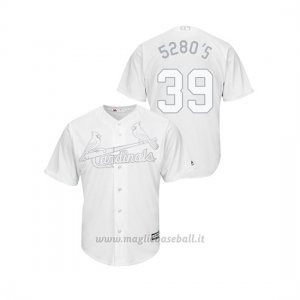 Maglia Baseball Uomo St. Louis Cardinals Miles Mikolas 2019 Players Weekend Replica Bianco