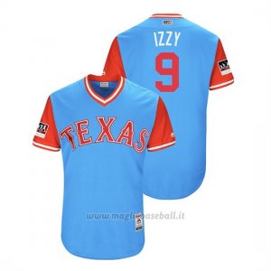 Maglia Baseball Uomo Texas Rangers Isiah Kiner Falefa 2018 Llws Players Weekend Izzy Light TOrnto Blue Jays