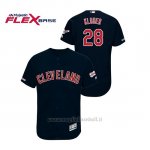 Maglia Baseball Uomo Cleveland Indians Corey Kluber 150th Aniversario Patch 2019 All Star Game Flex Base Blu