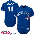 Maglia Baseball Uomo Toronto Blue Jays Kevin Pillar Majestic Autentico Collezione Flex Base Royal