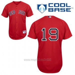 Maglia Baseball Uomo Boston Red Sox 19 Koji Uehara Rosso Alterner Cool Base