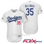 Maglia Baseball Uomo Los Angeles Dodgers 2017 Postseason Cody Bellinger Bianco Flex Base