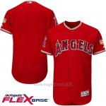 Maglia Baseball Uomo Los Angeles Angels Blank Rosso Flex Base Autentico Collezione Allenamento Primaverile