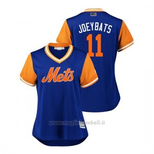 Maglia Baseball Donna New York Mets Jose Bautista 2018 Llws Players Weekend Joeybats Royal