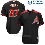 Maglia Baseball Uomo Arizona Diamondbacks 27 Brandon Drury Nero2 Cool Base