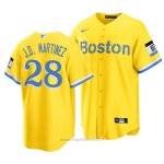Maglia Baseball Uomo Boston Red Sox J.d. Martinez 2021 City Connect Replica Or