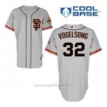 Maglia Baseball Uomo San Francisco Giants Ryan Vogelsong 32 Grigio Alterner Cool Base