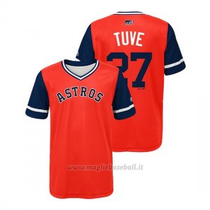 Maglia Baseball Bambino Houston Astros Jose Altuve 2018 Llws Players Weekend Tuve Orange